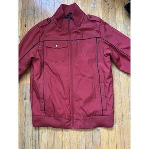 Baubax Men’s Red Water‎ Resistant Bomber Jacket: Size - M. Excellent Condition.